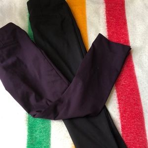 Sz 2 gap pointe pants black and purple